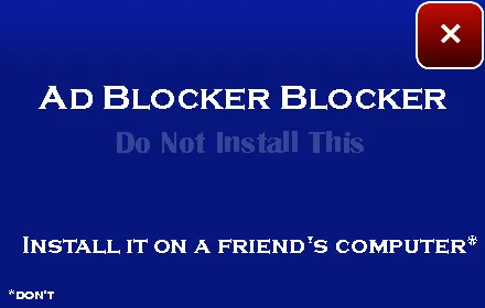 A test page used to check whether an AI AdBlocker vision rule recognizes an advertisement-like panel